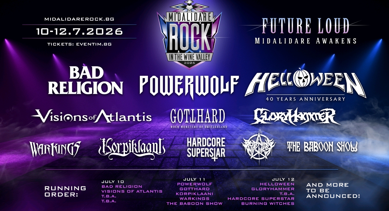 BAD RELIGION ЗА ПЪРВИ ПЪТ В БЪЛГАРИЯ НА MIDALIDARE ROCK IN THE WINE VALLEY﻿<br>Eдна от най-енергичните групи на живо в света открива фестивала в долината на виното на 10 юли﻿